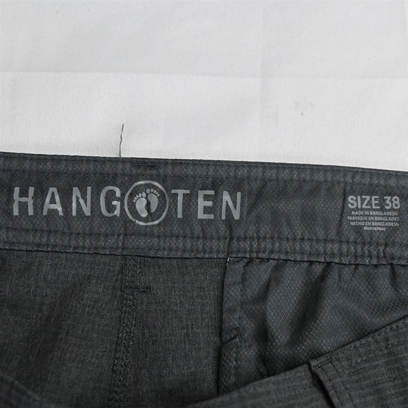 Hang Ten 38 x 11" Gray Woven Tech‎ Wicking Hybrid Shorts - Picture 3 of 5